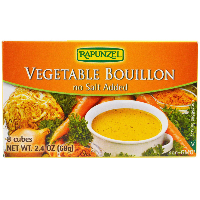 Rapunzel, Vegan Vegetable Bouillon, Low Sodium, 8 Cubes 2.5 oz (72 g)