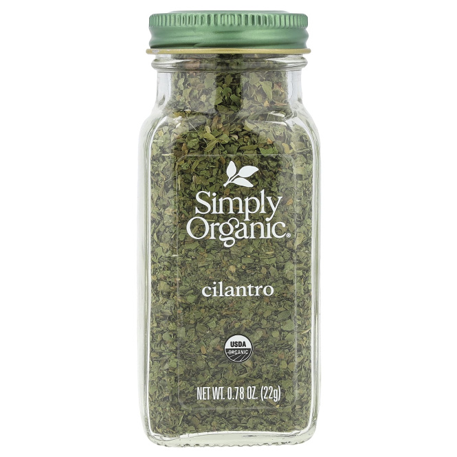 Simply Organic, Кинза, 0.78 унций (22 г)