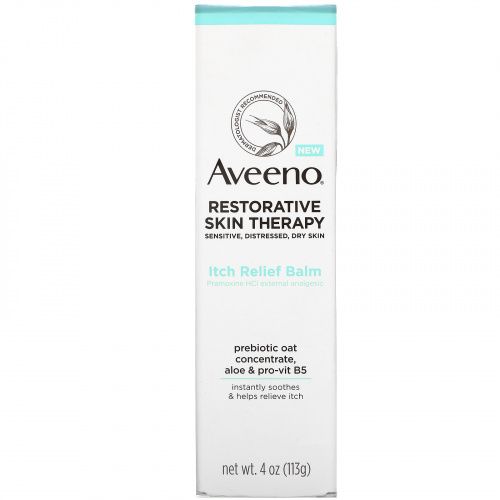 Aveeno, Restorative Skin Therapy, Itch Relief Balm, 4 oz (113 g)
