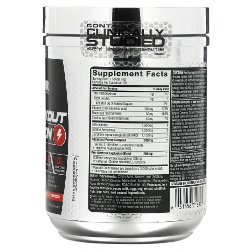 SIXSTAR, Pre-Workout Explosion, Fruit Punch, 7.41 oz (210 g)