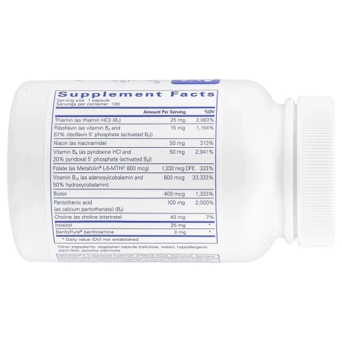 Pure Encapsulations, PureGenomics® B-Complex, 120 капсул
