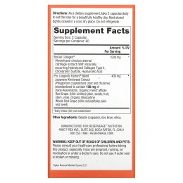 ReserveAge Nutrition, Collagen Booster, 120 капсул