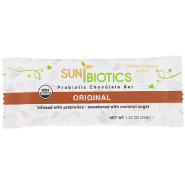Sunbiotics, Organic, Probiotic Chocolate Bar, Original, 1.25 oz (35 g)