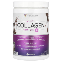 Vitauthority, Multi Collagen Protein, шоколадный вихрь, 316 г (11,15 унции)