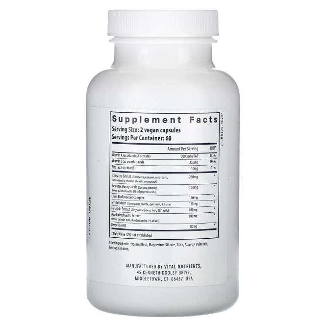 Vital Nutrients, Herbal Biotic, биотик, 120 веганских капсул