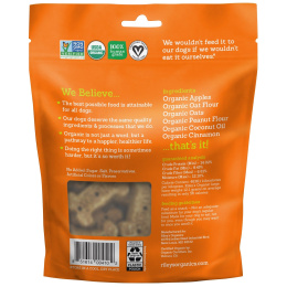 Riley’s Organics, Лакомства для собак, большая косточка, рецепт со вкусным яблоком, 142 г