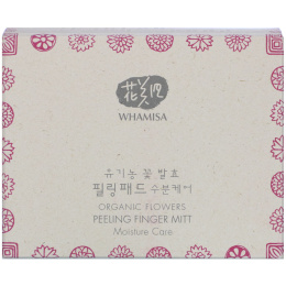 Whamisa, Organic Flowers, Moisture Care, Peeling Finger Mitt, 30 Mitts, 6.3 oz (180 g)