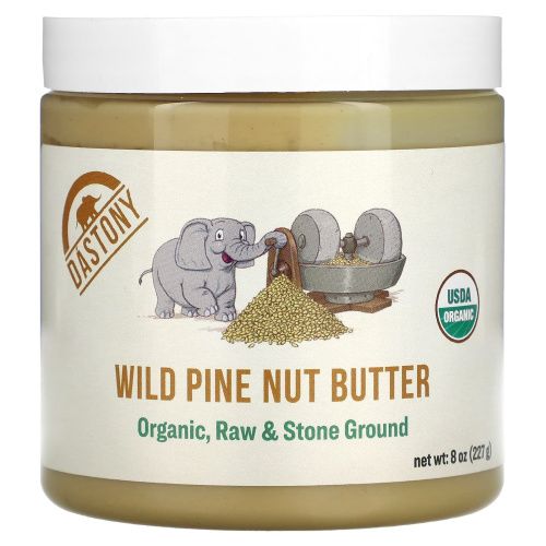 Dastony, Wild Pine Nut Butter, Organic, Raw & Stone Ground, 8 oz (227 g)