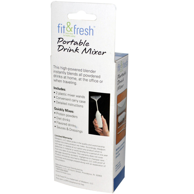Vitaminder, Fit & Fresh, компактный миксер для напитков