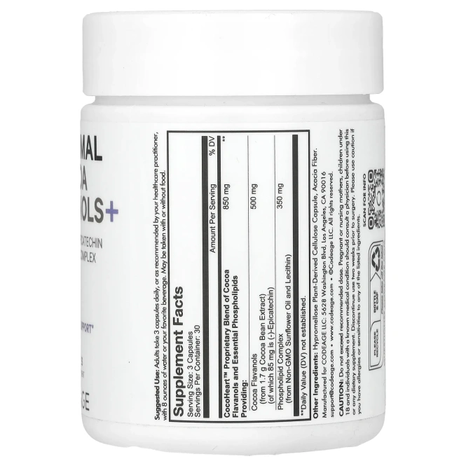 Codeage, липосомальные флаванолы какао, 90 капсул