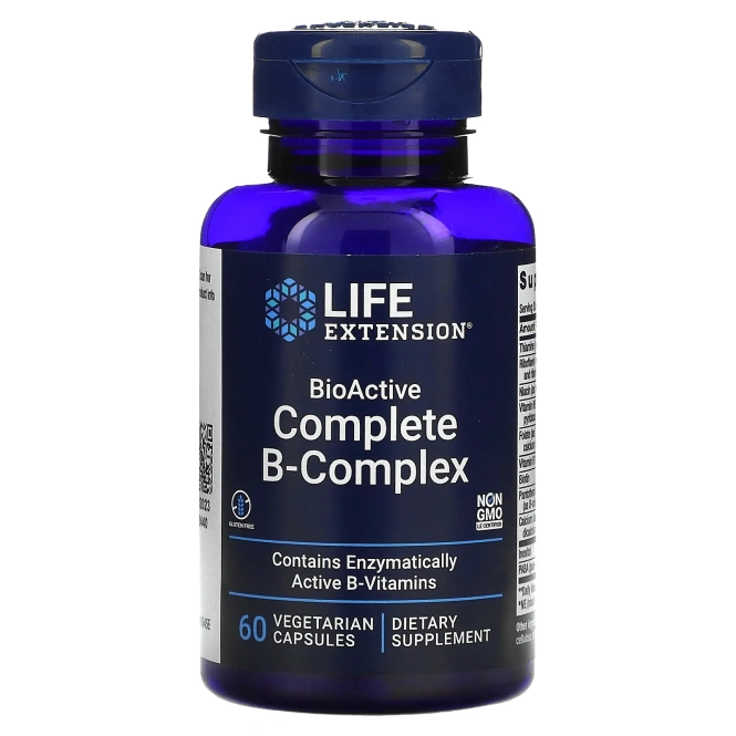 LIFE Extension BioActive Complete B-Complex, 60 капсул