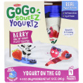 GoGo SqueeZ, YogurtZ, ягоды, 4 пакетика по 3 унц. (85 г)