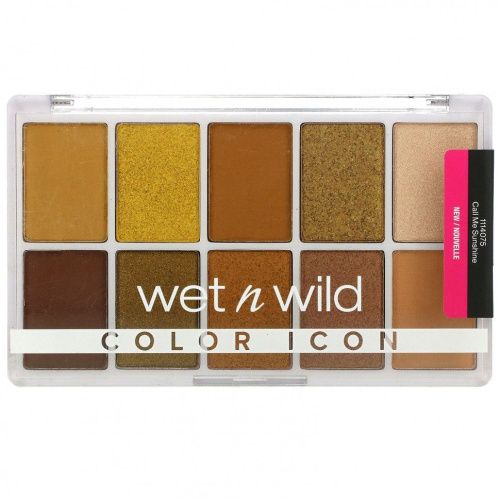 Wet n Wild, Color Icon, Call Me Sunshine, палитра теней из 10 оттенков,12 г (0,42 унции)