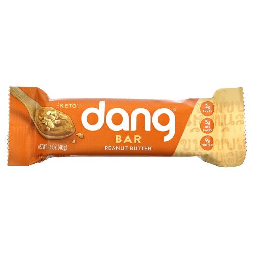 Dang, Keto Bar, Peanut Butter, 12 Bars, 1.4 oz (40 g) Each