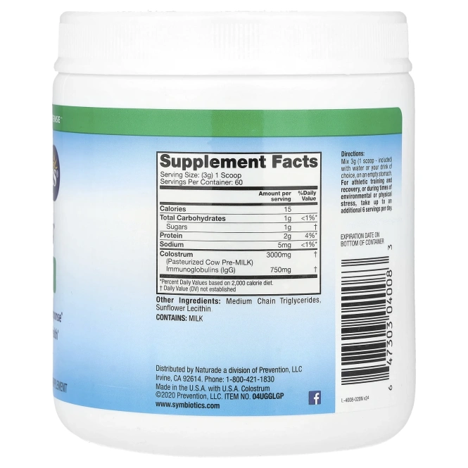 Symbiotics, Colostrum Plus®, порошок, 180 г (6,3 унции)