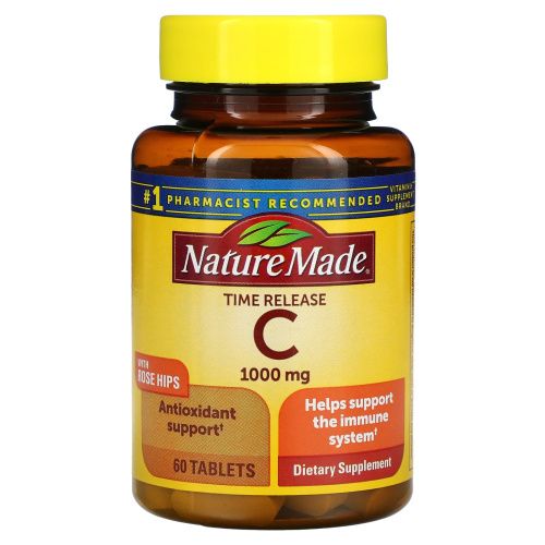 Nature Made, Витамин C, 1000 мг, 60 таблеток