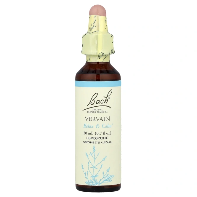 Bach, Original Flower Remedies, вербена, 20 мл (0,7 жидк. унции)