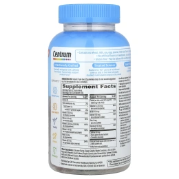 Centrum, Мультивитамины двойного действия и мультивитамины для умственной фокусировки, натуральный апельсин и лимон, 90 жевательных таблеток