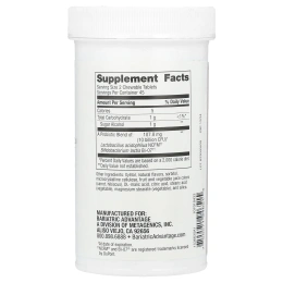 Bariatric Advantage, Жевательные пробиотики FloraVantage, виноград, 90 таблеток