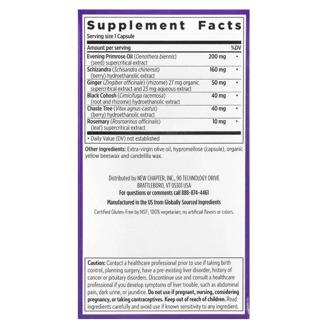 New Chapter, Эстротон, 60 вегетарианских капсул