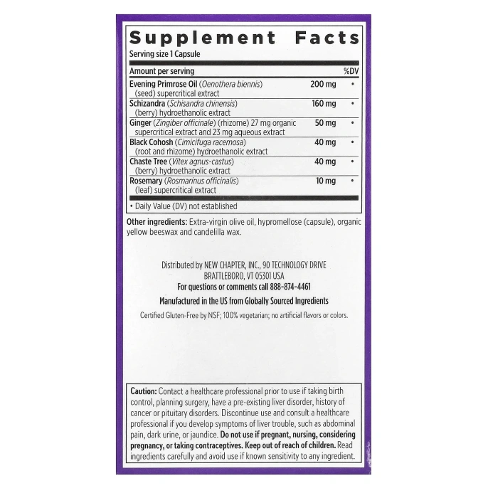 New Chapter, Эстротон, 60 вегетарианских капсул