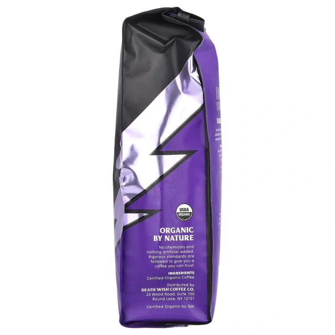 Death Wish Coffee, Молотый, обжаренный эспрессо, 396 г (14 унций)
