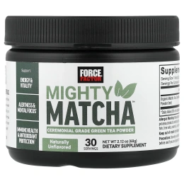 Force Factor, Mighty Matcha™, без добавок, 60 г (2,12 унции)