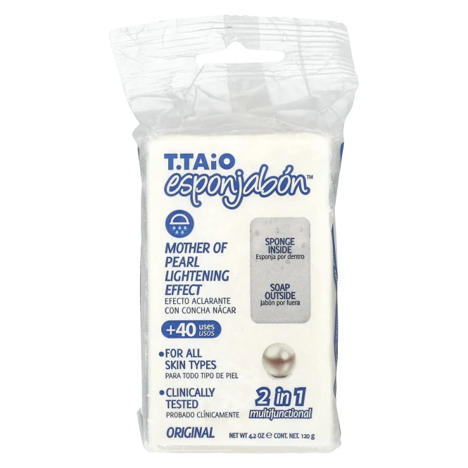 T. Taio, Перламутровое мыло-губка, 120 г (4,2 унции)