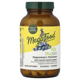 MegaFood, Magtein® L-треонат магния, 90 капсул