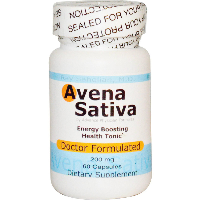 Advance Physician Formulas, Inc., Экстракт посевного овса, 60 капсул