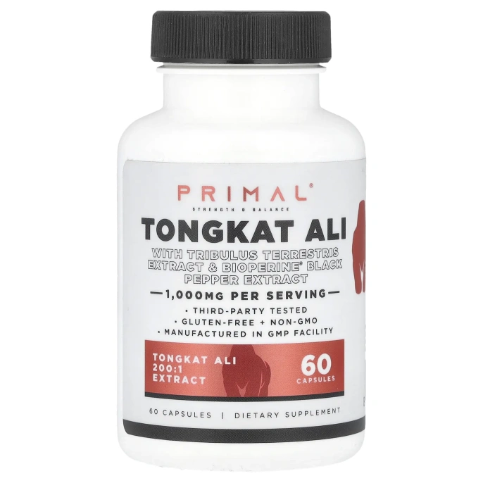 PrePrimal, Тонгкат Али, 60 капсул