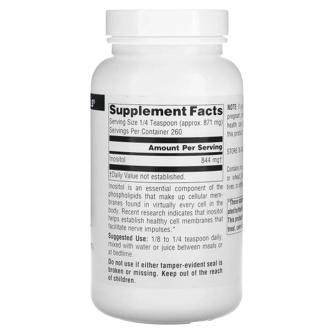 Source Naturals, Чистый инозитол, порошок 226,8 г