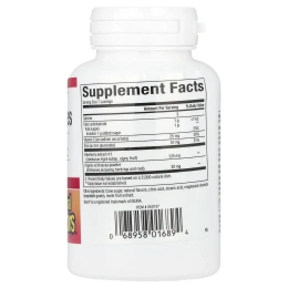 Natural Factors, Цинковые леденцы, с бузиной, эхинацеей и витамином C, вишней, 60 пастилок