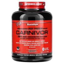 MuscleMeds, Carnivor, биоинженерный изолят говяжьего протеина, шоколад, 4,19 фунта