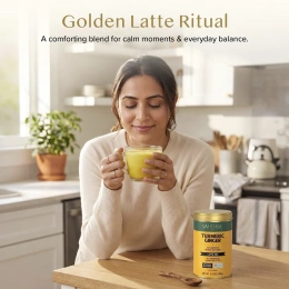 Vahdam Teas, смесь для латте, куркума и имбирь, без кофеина, 100 г (3,53 унции)