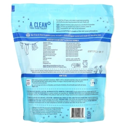 Seventh Generation, Пакетики стирального порошка, чистый продукт, 45 пакетиков, 900 г (31,7 унций)