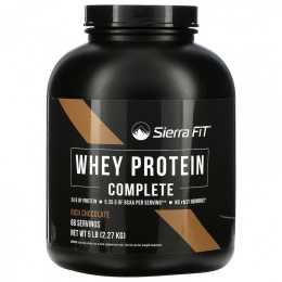Sierra Fit, Whey Protein Complete, сывороточный протеин, насыщенный шоколад, 2,27 кг (5 фунтов)