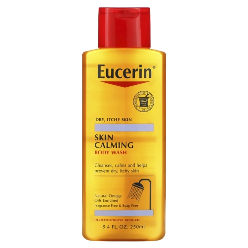 Eucerin, Успокаивающий кожу гель для душа, для сухой и раздраженной кожи, без запаха, 8,4 ж.унц. (250 мл)