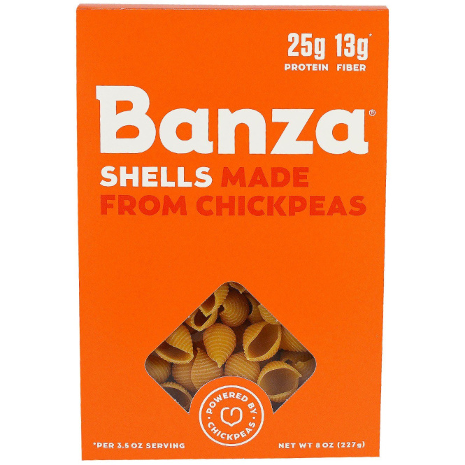 Banza, Нут в оболочке, Паста, 8 унций (227 г)