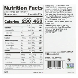 Lenny & Larry's, Complete Cookie, с арахисовым маслом, 12 печений, 4 унции (113 гр)