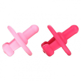 Itzy Ritzy, Sweetie Soother, пищевые силиконовые пустышки, от 0 месяцев, вата, арбузный лук, 2 пустышки