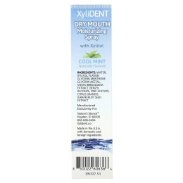 XyliDENT, Увлажняющий спрей для сухого рта с ксилитолом, прохладная мята, 59,1 мл (2 жидк. унц.)