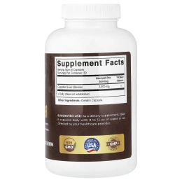 Vitamatic, говяжья печень животных травяного откорма, 180 капсул (500 мг в 1 капсуле)