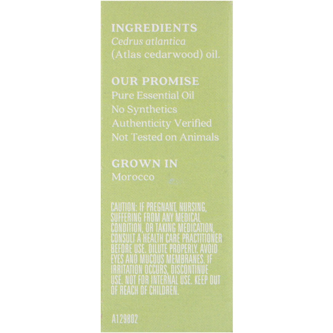 Aura Cacia, Discover Cedarwood, .25 fl oz (7.4 ml)