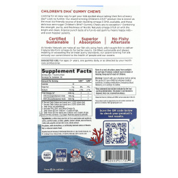 Nordic Naturals, Children's DHA, жевательные таблетки с ДГК, со вкусом тропических фруктов, 600 мг, 30 жевательных таблеток