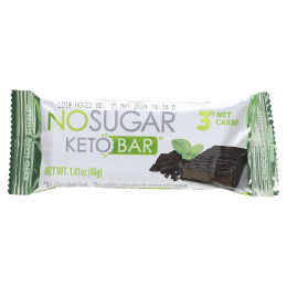 No Sugar Company, Keto Bar™, шоколад и мята, 12 батончиков, по 40 г (1,41 унции)