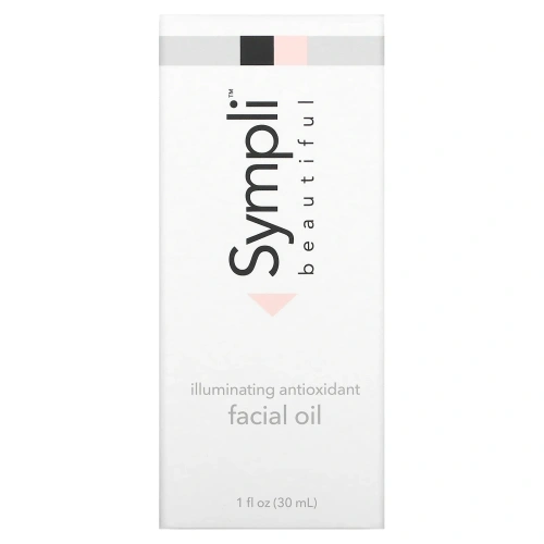 Sympli Beautiful, Осветляющее масло для лица с антиоксидантами, 30 мл (1 жидк. унция)