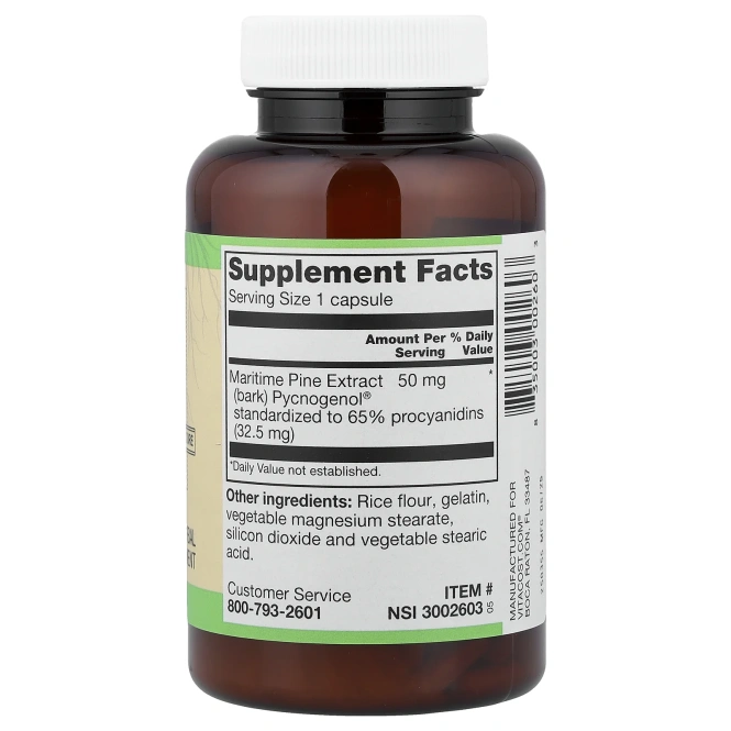 Vitacost, Pycnogenol®, 50 мг, 90 капсул