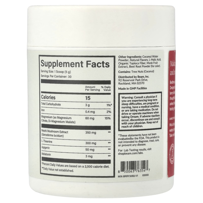 Beam, Dream, вишня, 150 г (5,29 унции)