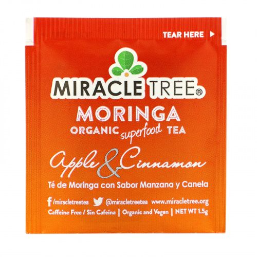 Miracle Tree, Moringa Organic Superfood Tea, Apple & Cinnamon, Caffeine Free, 25 Tea Bags, 1.32 oz (37.5 g)